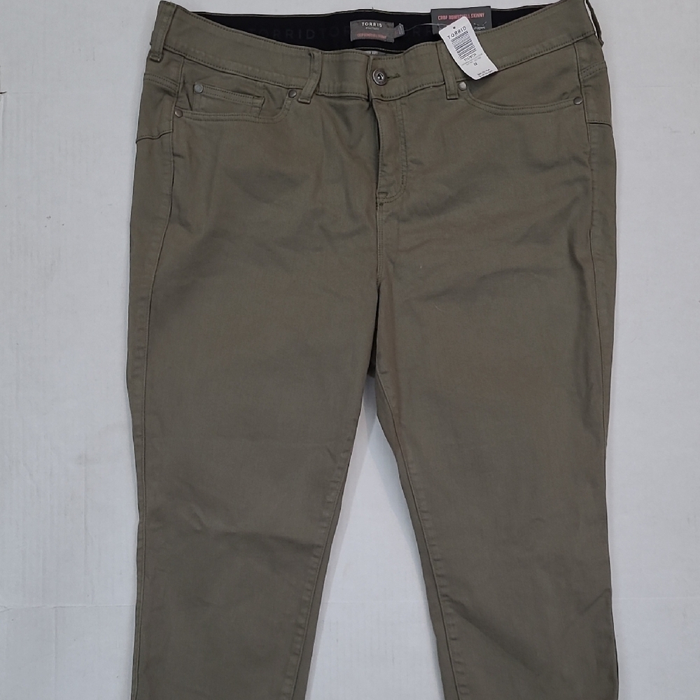 Torrid Khaki Skinny Jeans